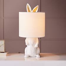 Ceramic Nature Rabbit Table Lamp