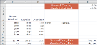 how to calculate overtime and standard