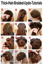Try these easy hairstyles for long hair. Braided Hairstyle For Thick Hair Alldaychic Long Hair Styles Braided Hairstyles Updo Thick Hair Styles