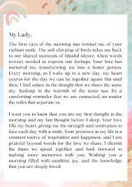 15 good morning love letters to her