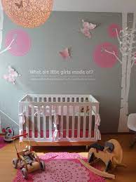 Gray And Pink Nursery Contemporary