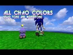 all chao colors two tone and monotone
