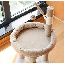 cat bed berber fleece carpet jute posts
