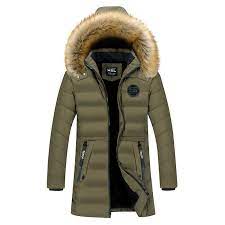 Men S Winter Puffer Coat Warm Long