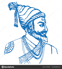 drawing sketch chhatrapati shivaji