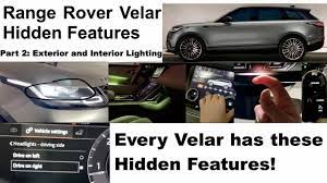 range rover velar hidden features