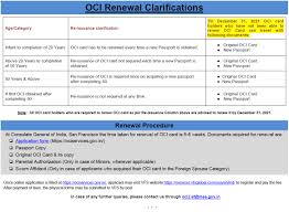 Along with renewing oci documents, they have to pay applicable fees as required. India In Sf On Twitter Oci Renewal Clarification Oci Ocicard Https T Co Prauroucjs