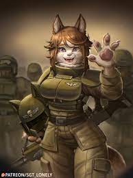 felinid (warhammer 40k) drawn by sgt_lonely | Danbooru