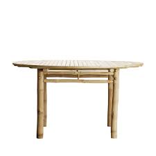 bamboo dining table round 140 cm