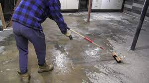What is skim coat ceiling? Concrete Floor Resurfacing Part 1 Sakrete Flow Coat Skim Coat Application Youtube