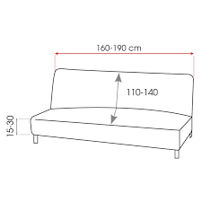 Stretch Sofa Bed Cover Zafiro