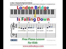 How to play london bridge is falling down (beginner song). Free Piano Lesson 7 Learn Song For Beginners London Bridge Is Falling Down With Flash Demos Youtube