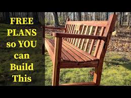 Garden Bench Build With Free Model And