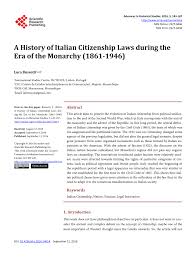 We did not find results for: Pdf A History Of Italian Citizenship Laws During The Era Of The Monarchy 1861 1946