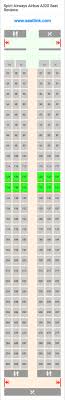 Spirit Airways Airbus A320 Seating Chart Updated December