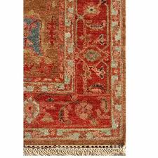 jaipur rugs hand knotted wool red and