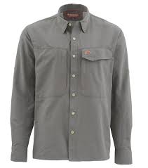 Simms Guide Shirt Solid Pewter