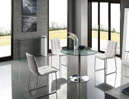 forte chrome dining room set with