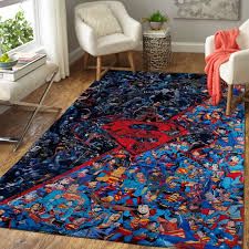superman area rug carpet travels in