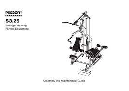 s3 25 strength system owner s manual