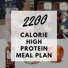 2200 calorie meal plan ian