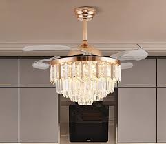 oltao crown chandelier fan with