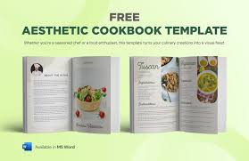 free cookbook word template