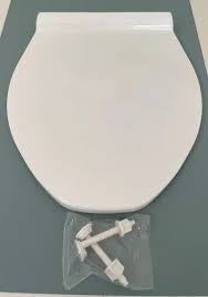 White Oval Toilet Seat Cover