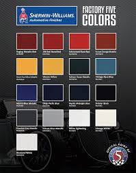 Factory Five Sherwin Williams Paint