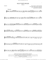 sheet for trumpet solo