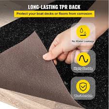 vevor boat carpet 6 ft w x 29 5 ft l waterproof indoor outdoor carpet black