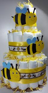 Baby shower cards bee baby shower diy baby shower gifts bee theme bee baby shower party honey wedding favors baby shower gifts baby shower favors honey sticks. Www Littlehomemades Com 3 Tier Diaper Cake Bumble Bee Theme Neutral Baby Shower Centerpiece To Honey Bee Baby Shower Bee Baby Shower Theme Baby Shower Yellow