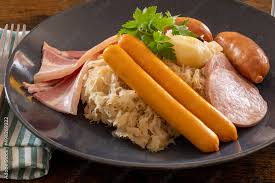 close up choucroute garnie french for