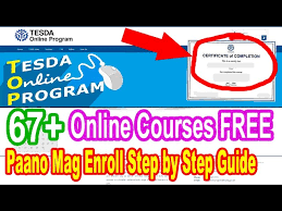 how to enroll in tesda course