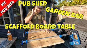 garden table renovation pub shed bar