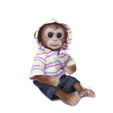 decdeal realistic baby monkey doll mini