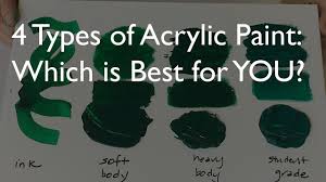 4 Types Of Acrylic Paint Which Is Best For You