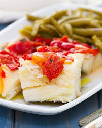 salted cod with peppers traditional