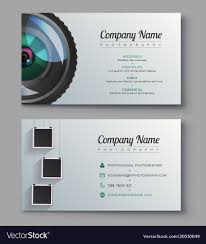019 Photographer Business Card Template Design For Vector