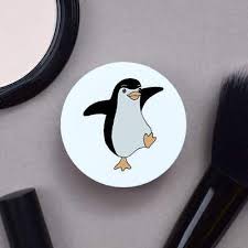 dancing penguin lip balm with mirror