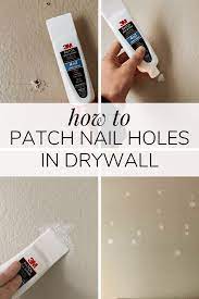 how to patch nail holes in your