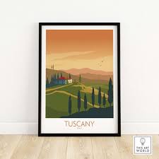 Tuscany Poster Tuscany Italy Prints