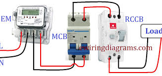 Since wiring connections and terminal markings are shown, this type. Rccb Wiring Connection Diagram With Mcb Electrical Wiring Diagrams Platform