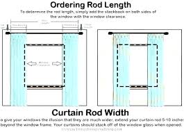 Marvelous Curtain Rod Sizes Walmart Lengths Target Standard