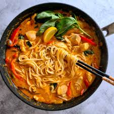 easy thai red curry noodle soup my