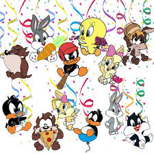 12 Pcs Cartoon Baby Looney Party