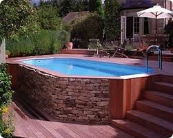Above ground pool deck kits are available for most above ground pools but the selection and sizes are minimal at best. 15 Awesome Above Ground Pool Deck Designs Intheswim Pool Blog