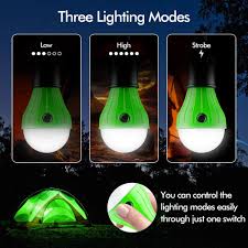 Amazon Com Fly2sky Tent Lamp Portable Led Tent Light 4 Packs Clip Hook Hurricane Emergency Lights Led Camping Light Bulb Camping Tent Lantern Bulb Camping Equipment For Camping Hiking Backpacking Fishing Outage Sports