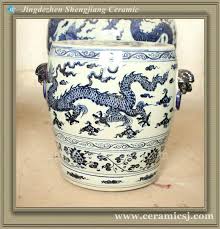 Rywc02 Blue And White Dragon Ceramic