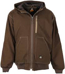Modern Mens Hooded Jacket Berne Apparel Mens Outerwear